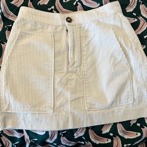 White corduroy skirt🤎